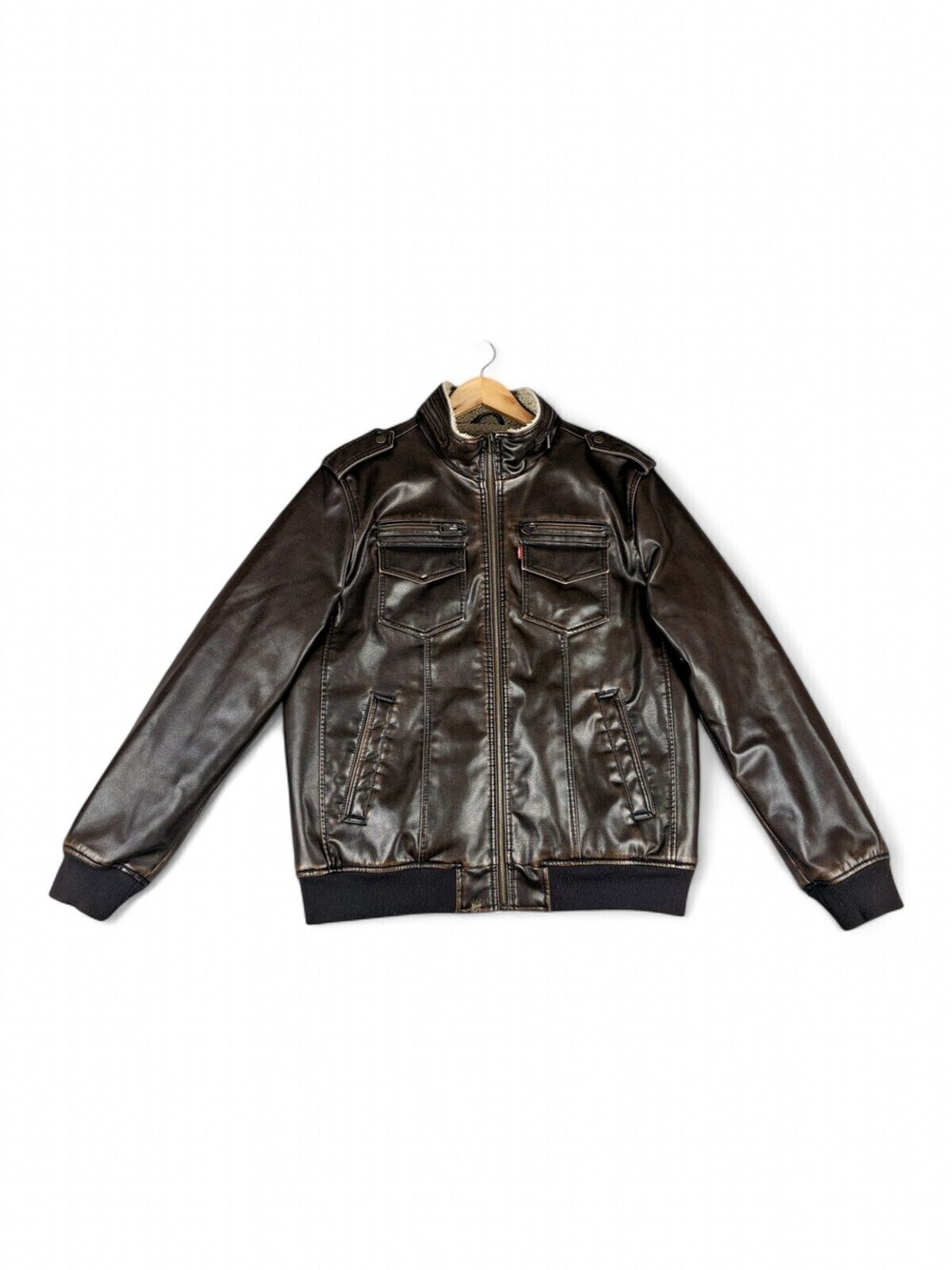 Levi's Men's Military Field Jacket L Sherpa Collar